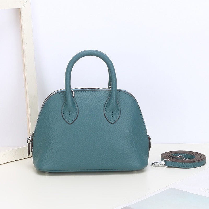 Mini Shell Female Authentic Leather Tactile Women's Messenger Bag