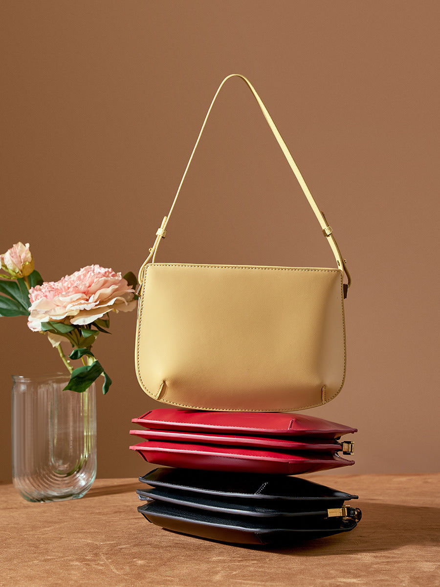 Women's High-grade Genuine Leather Underarm Cowhide Simple Women's Handbag