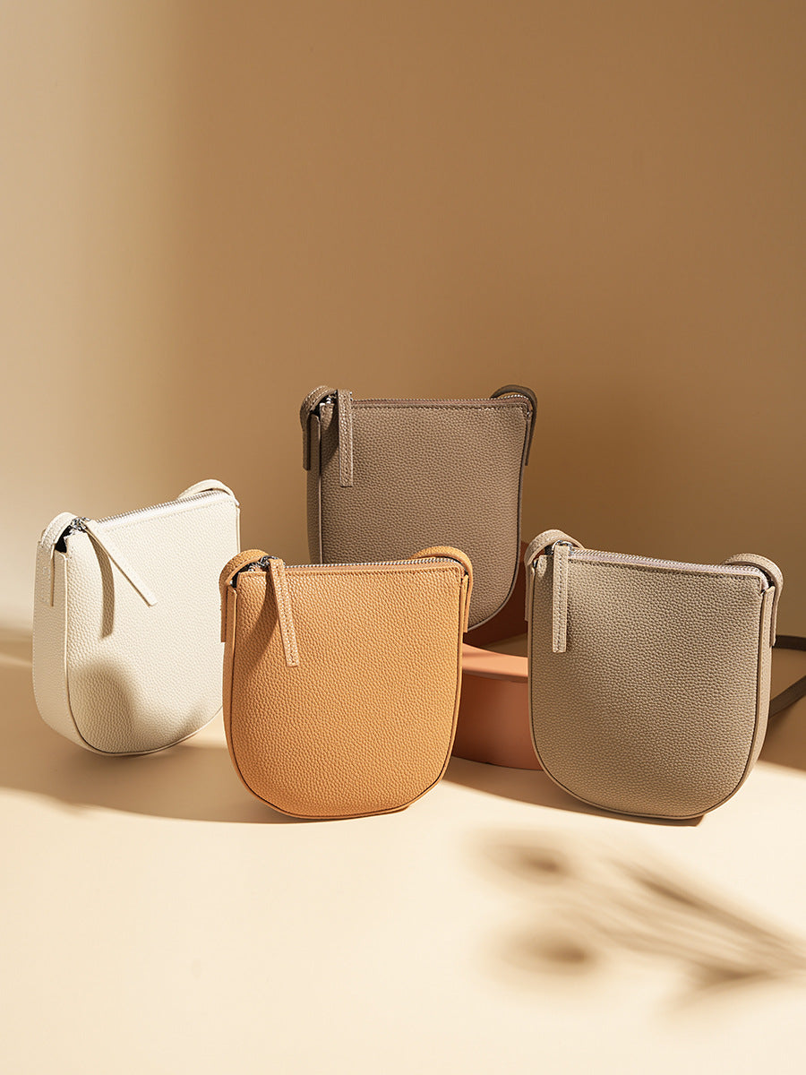 Women's Niche Genuine Leather High-grade Mobile For Women's Messenger Bag