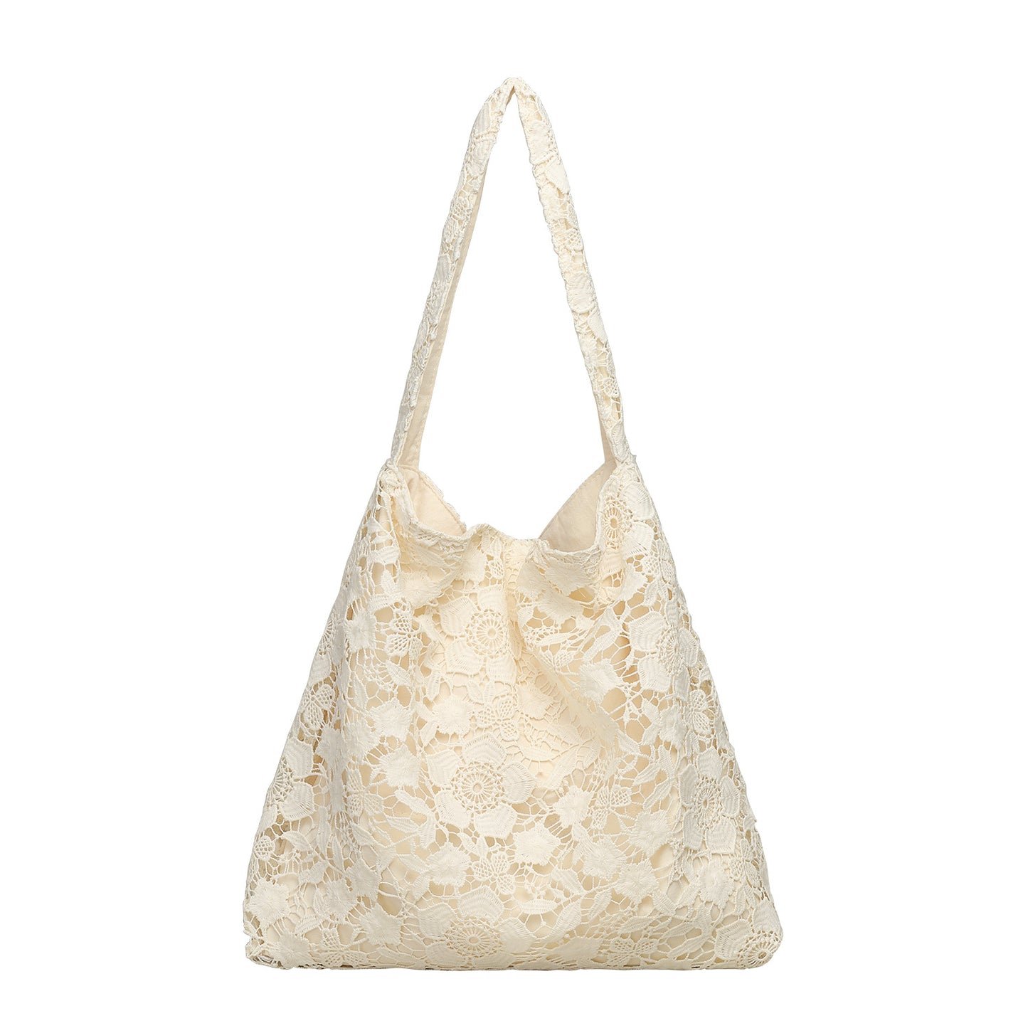 Women's Style Lace Underarm Versatile Mori Canvas Fashion Shoulder Bags