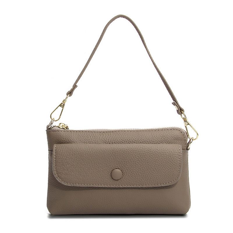 Women's Cell Lightweight Summer First Layer Cattlehide Fashion Simple Women's Messenger Bag