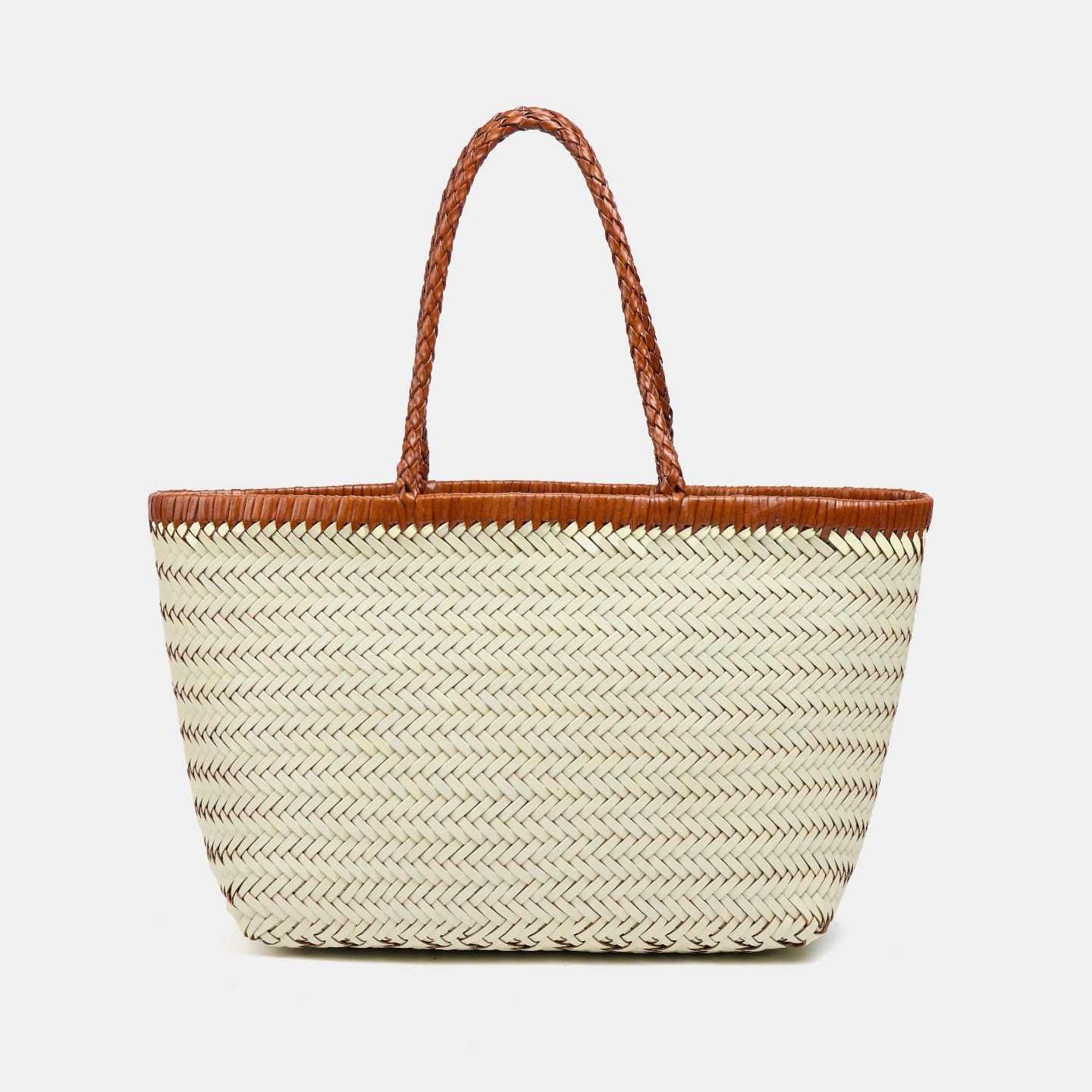 Women's Leather French Retro Vegetable Basket Large Women's Handbag