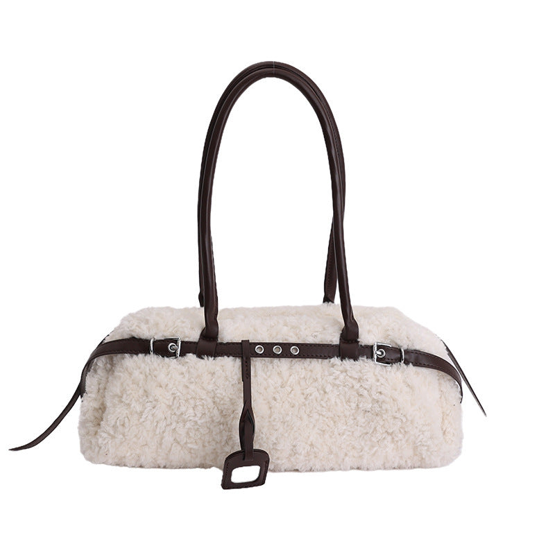 Women's Niche Mori Cute Fashion Plush Large Handbags