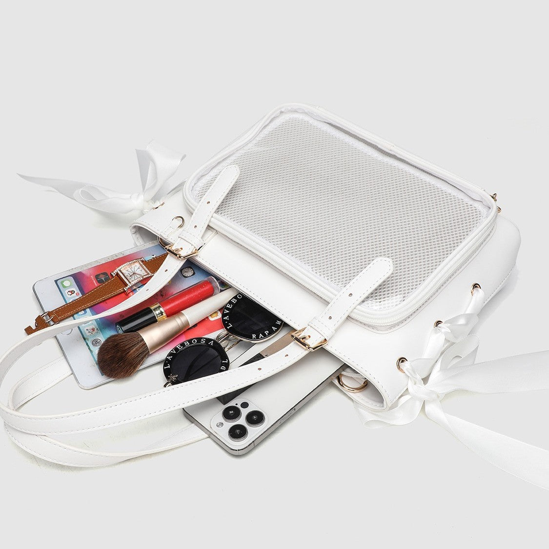 Female Minority Ballet Wind Pain Fresh Bow Ribbon Large Capacity Bags