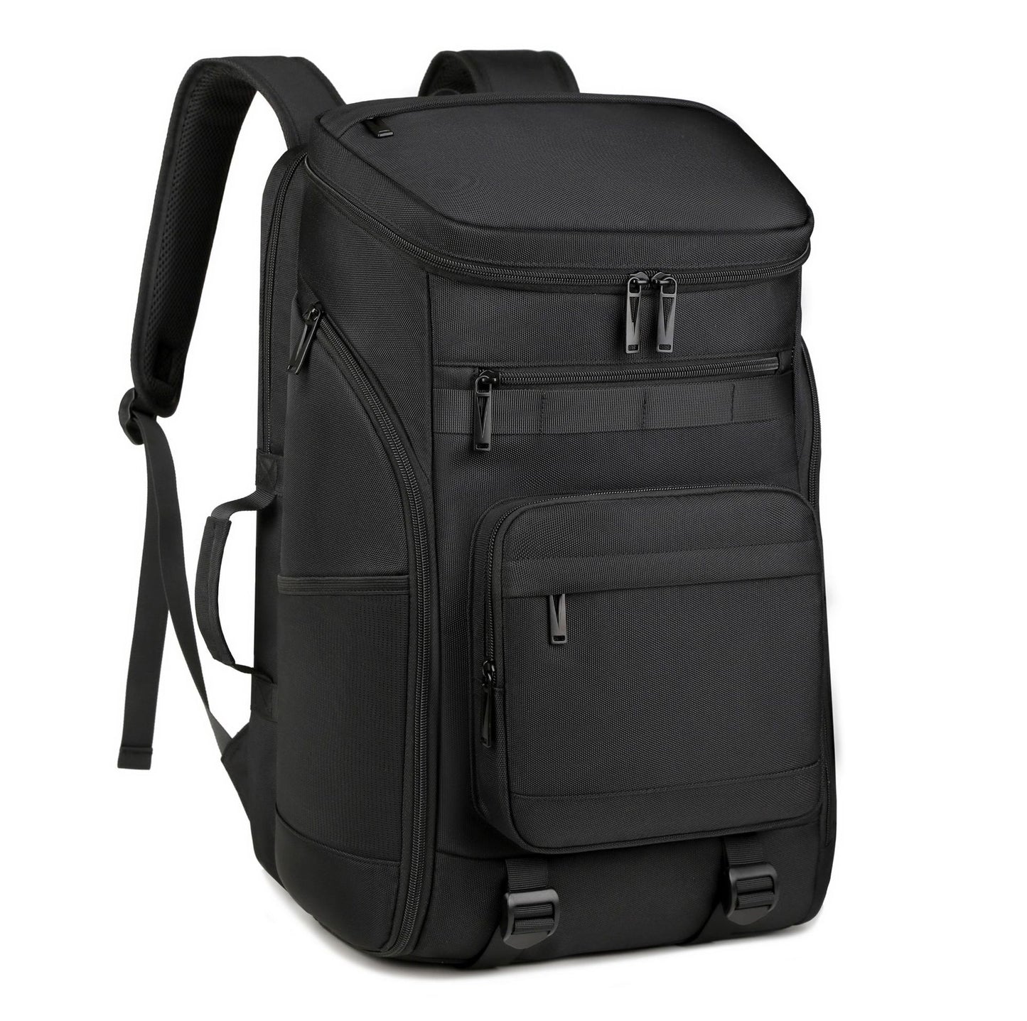 Men's Large Capacity Badminton Printed Practical Black Oxford Leisure Backpack
