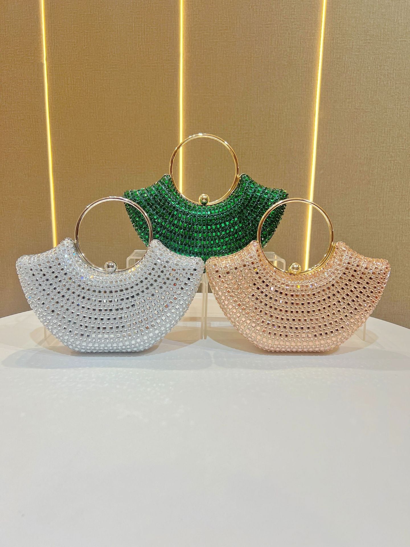 Women's Rhinestone Fashion Temperament Versatile High Sense Bags
