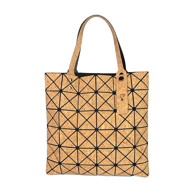 Women's Geometric High Sense Underarm Fashion Pleated Folding Tote Bag
