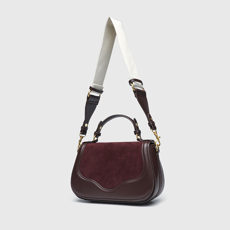 Women's Fashion Popular Commuter Leisure Leather Saddle Women's Handbag