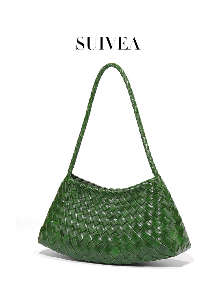 Women's Portable Vegetable Basket Mother Vintage Weave Fashion Women's Handbag