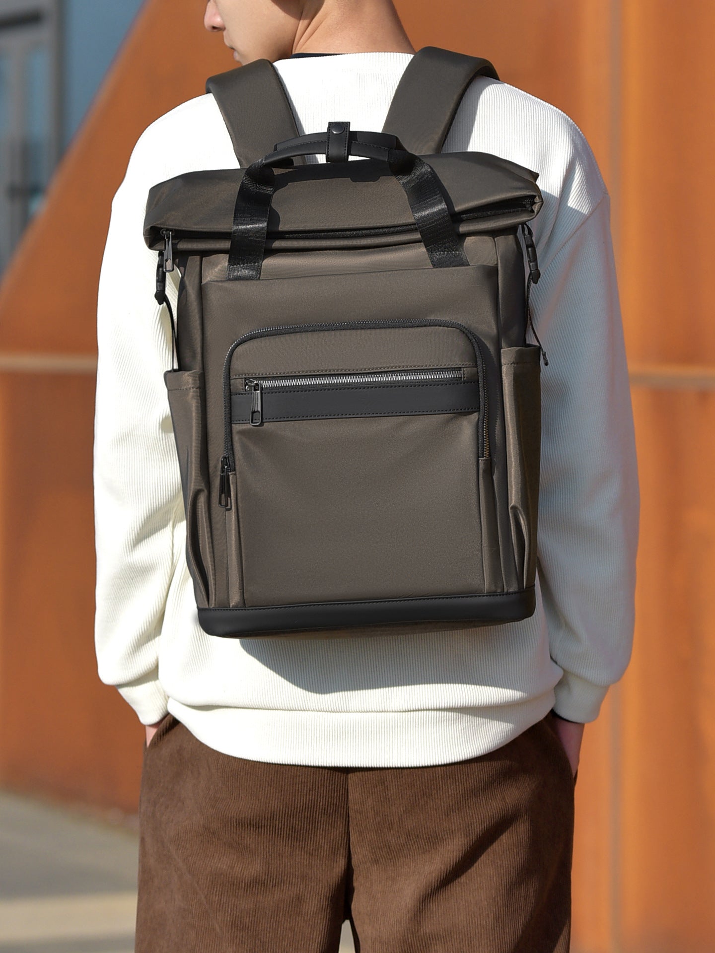 Men's Portable Waterproof Computer Fashion Large Capacity Business Backpacks