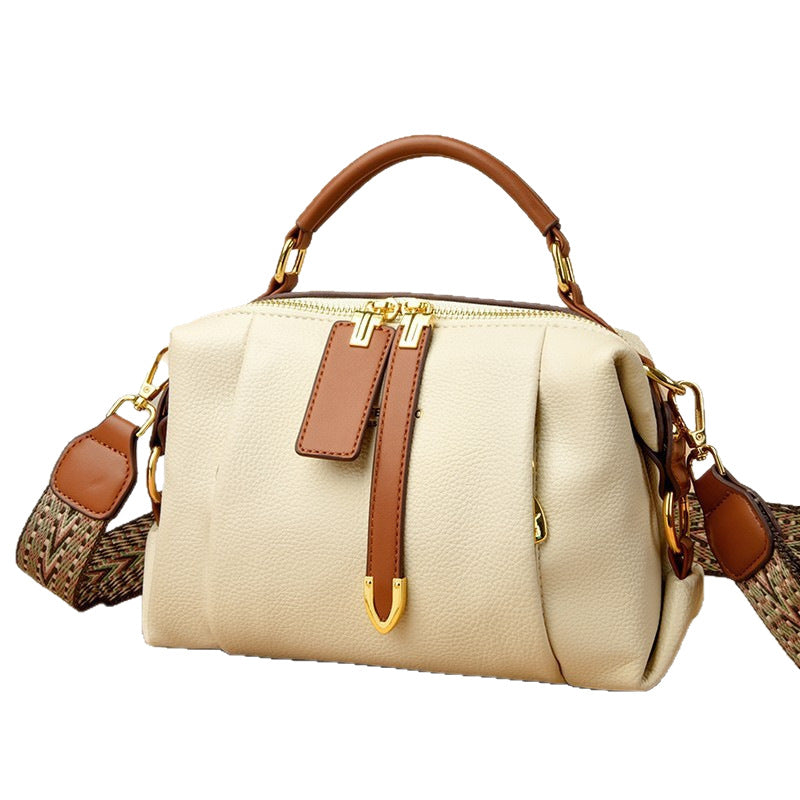 Women's Fashion Color Contrast Retro To Give Women's Shoulder Bag