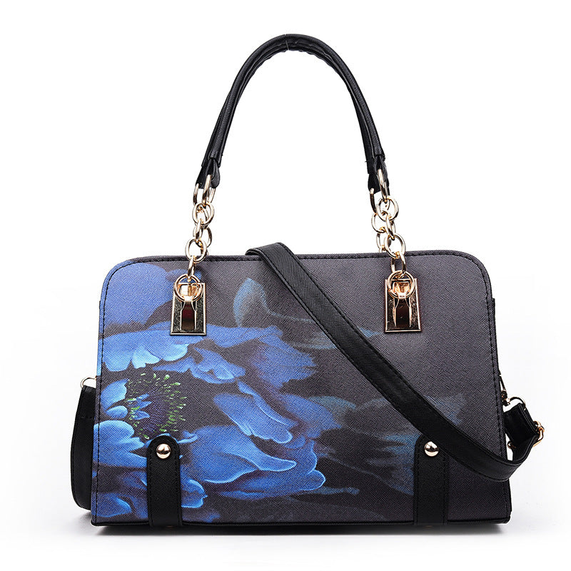 Women's Trendy Printed Shell Fashion Portable Bags