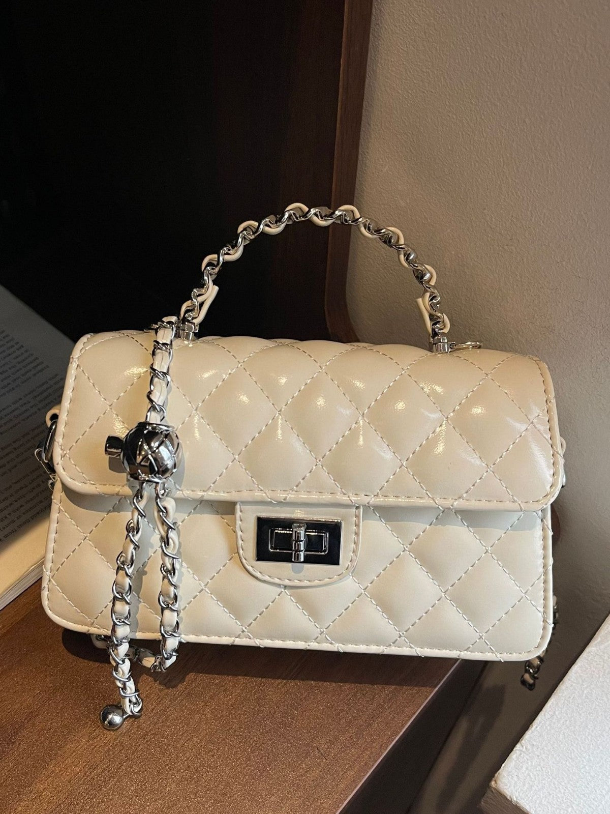 Women's Korean Diamond Chain Classic Style Fashion Small Square Bag