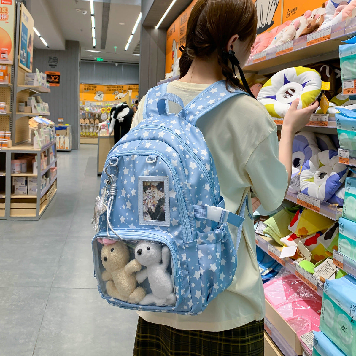 Good-looking Indie Sweet Cute Bar Cartoon Backpacks