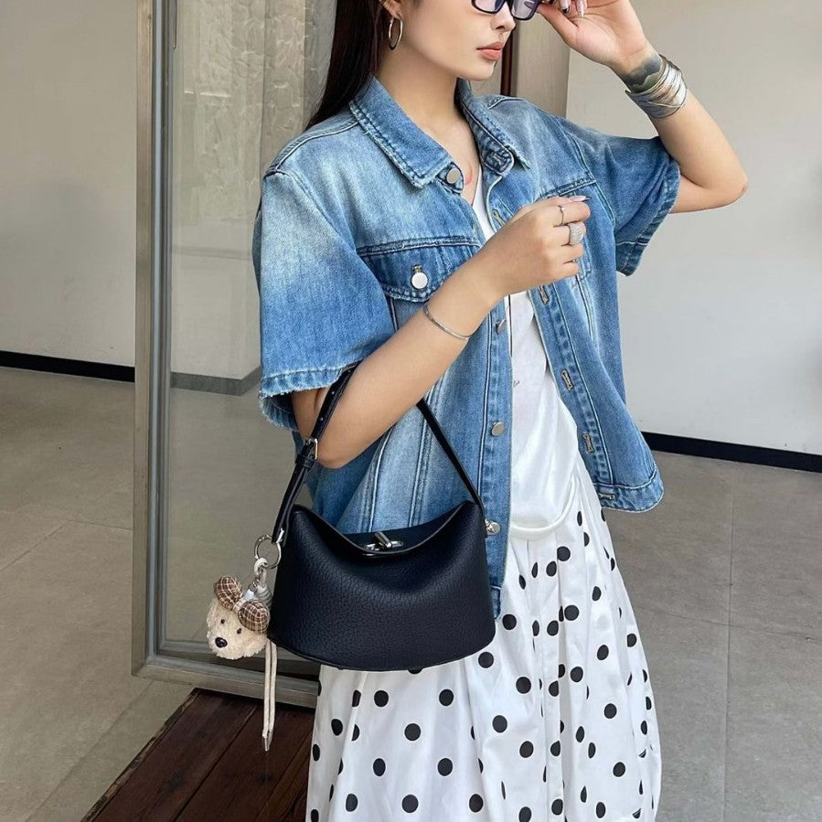 Women's Korean Style High Sense Niche Underarm Bags