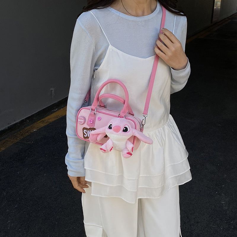 Cartoon Doll Boston Large Capacity Fashion Commuter Niche Cute Handbags