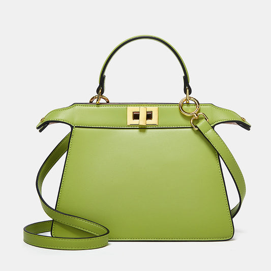 Women's Fashionable Simple Solid Color Kelly Elegant Lady Women's Handbag