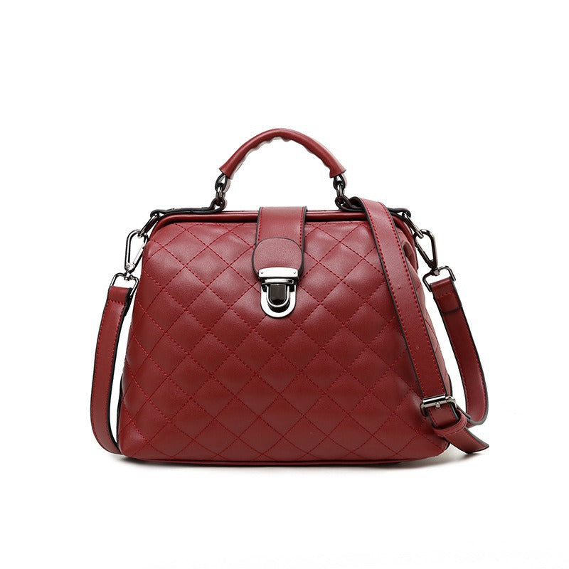 Women's Doctor Retro Fashion Portable Leather Women's Shoulder Bag