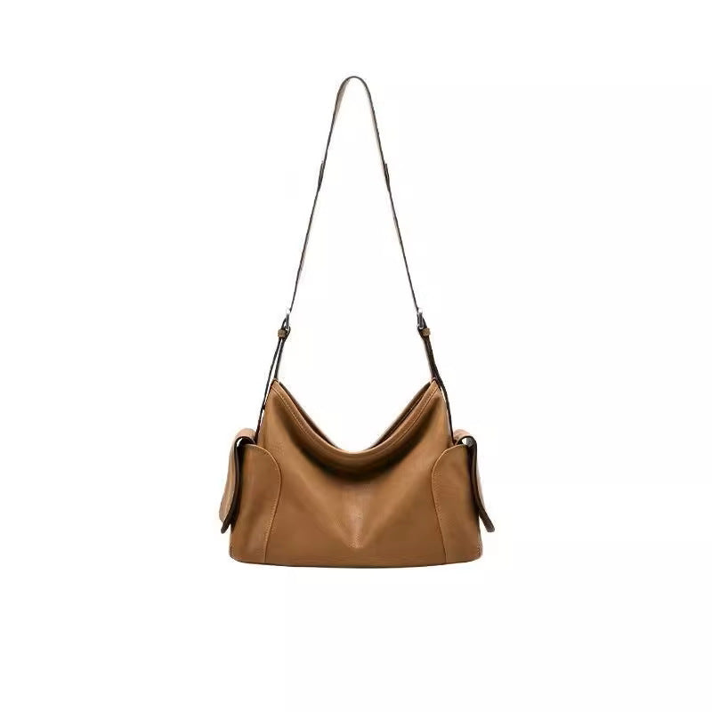 Fashion Vegetable Tanned Sheepskin Genuine Leather Bags