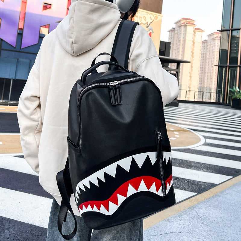 Iti Printing Trendy Shark Mouth Fashion Leisure Backpack