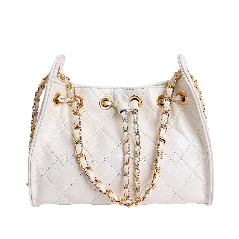 Women's Drawstring Underarm Light Luxury High Sense Women's Messenger Bag