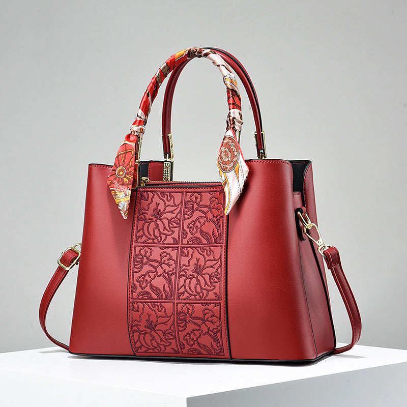 Women's Texture Chinese Embroidery National Style Mother's Day Large Women's Handbag