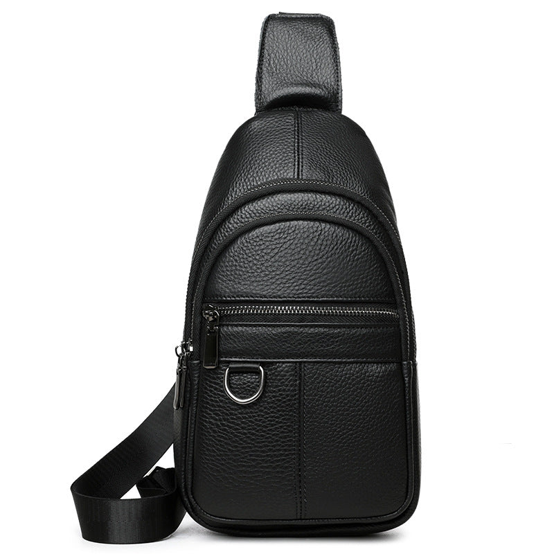 Men's Leather Business Leisure Large Capacity Portable Bags
