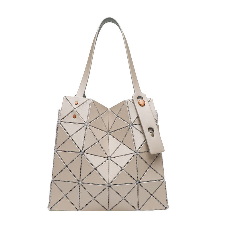 Casual Women's Diamond Geometric Box Portable Tote Bags