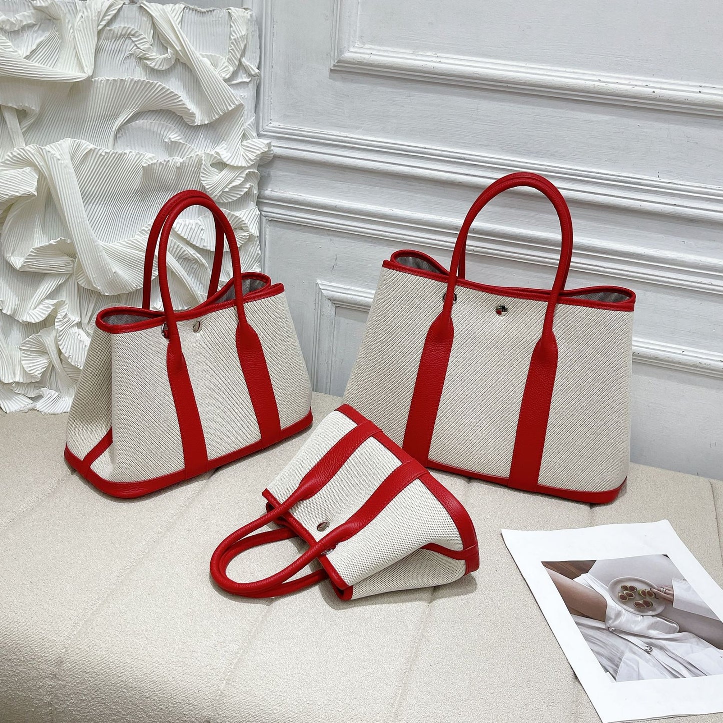 Women's With First Layer Cowhide Large Capacity Handbags