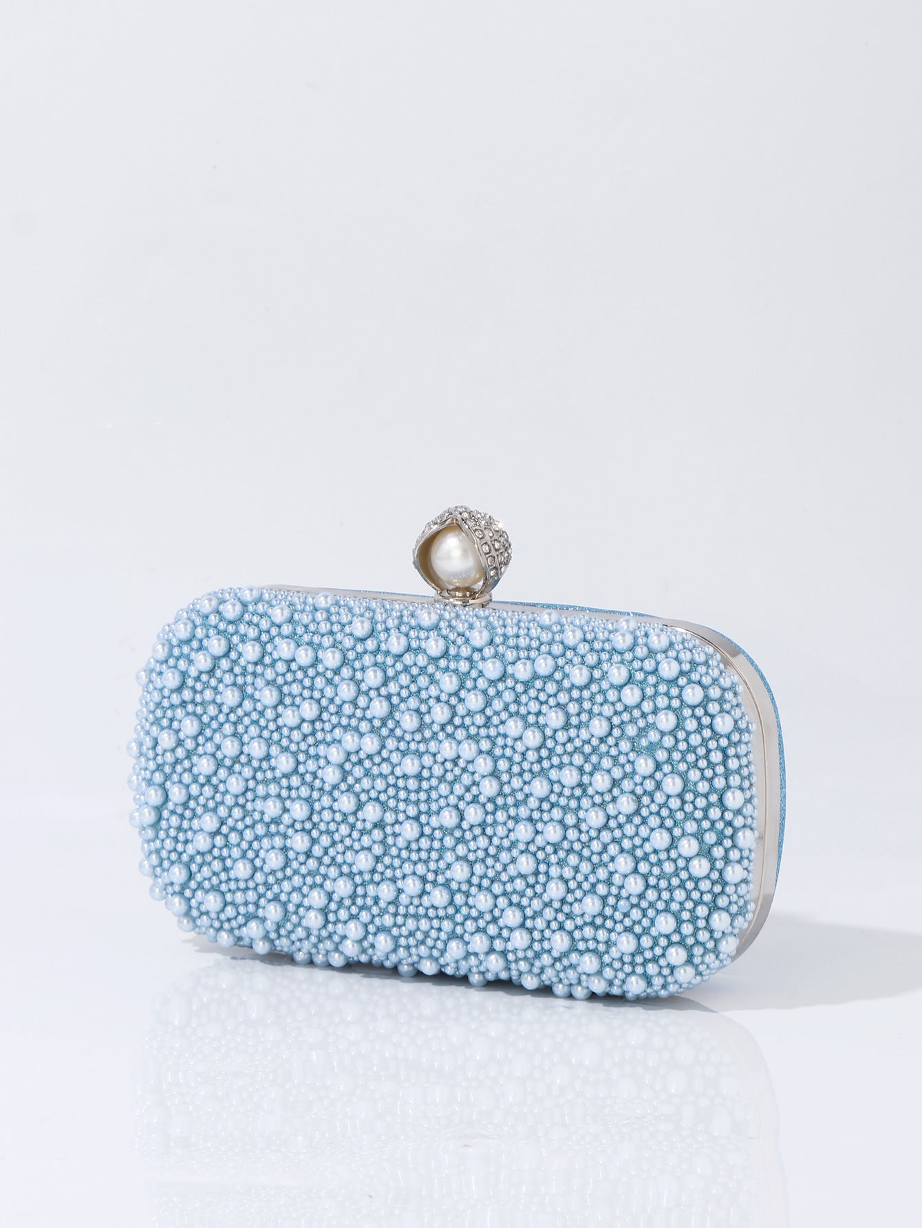 Vintage Pearl Beaded Cheongsam Clutch Party Dinner Bag