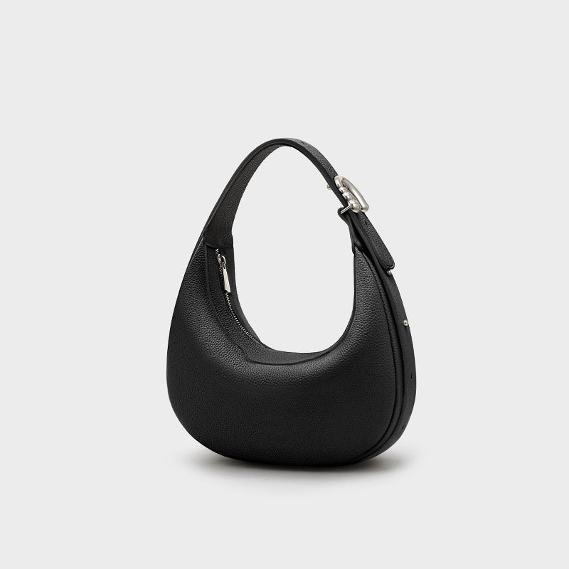 Women's Fashion Simple Design Hobos Leather Texture Shoulder Bags