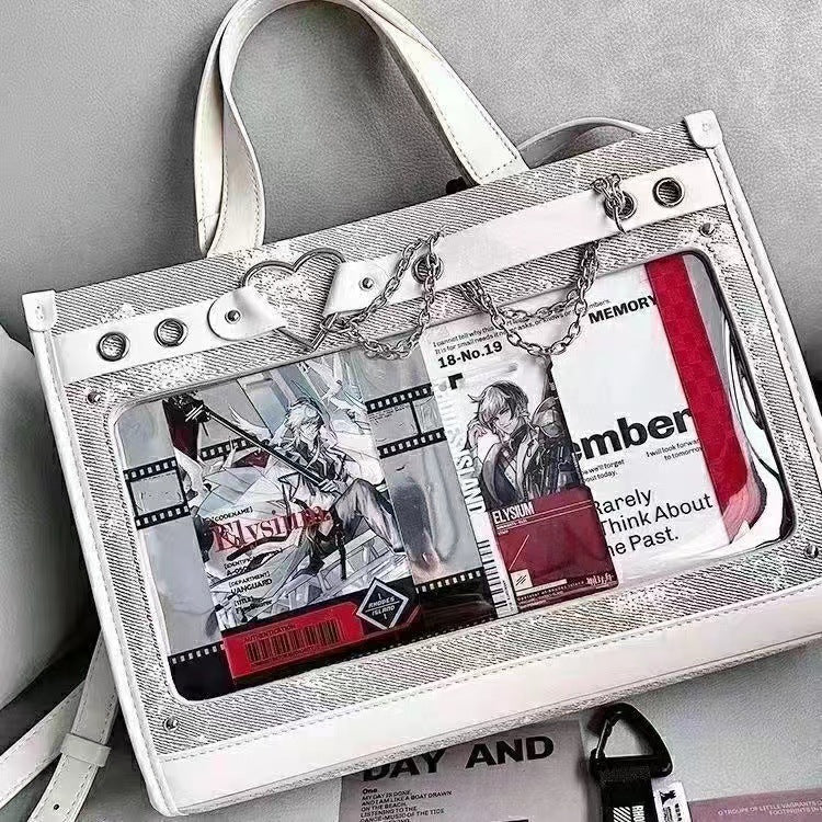 Daily Pain Large Food Volume Sweet Cool Portable Denim Texture Women's Shoulder Bag