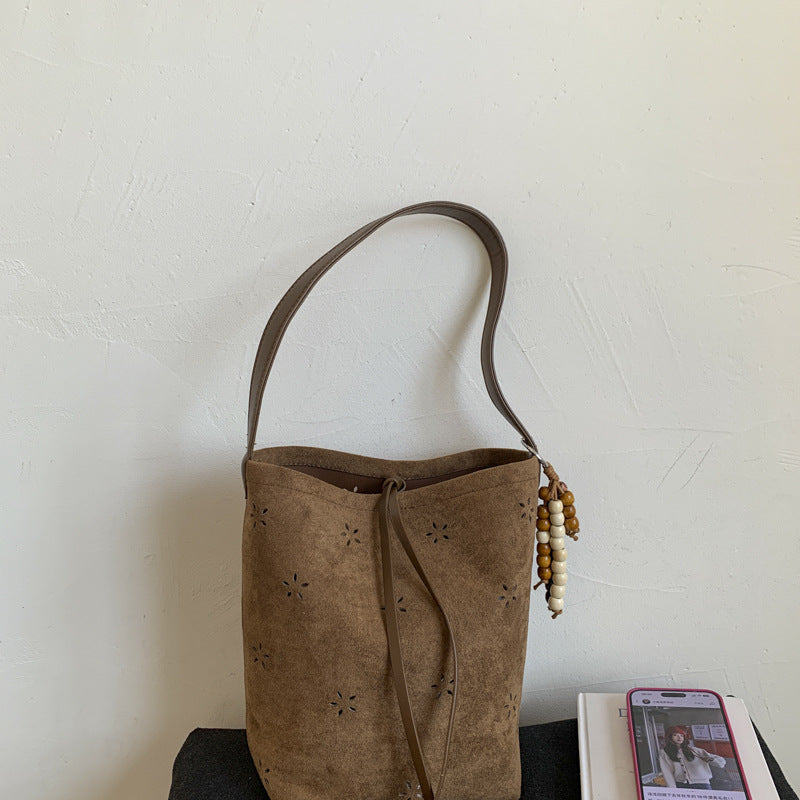 Women's Korean Style Carved Hollow Niche Retro Easy Matching Women's Handbag