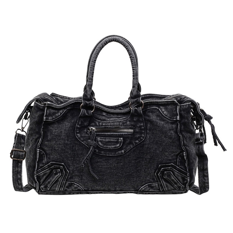 Hot Motorcycle American Retro Large Capacity Distressed Women's Messenger Bag