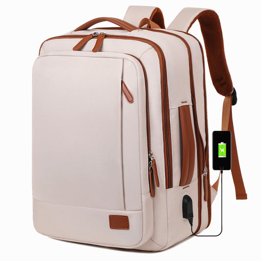 Large Capacity Practical Can Be Expanded Horizontal Vertical Switch Business Backpack
