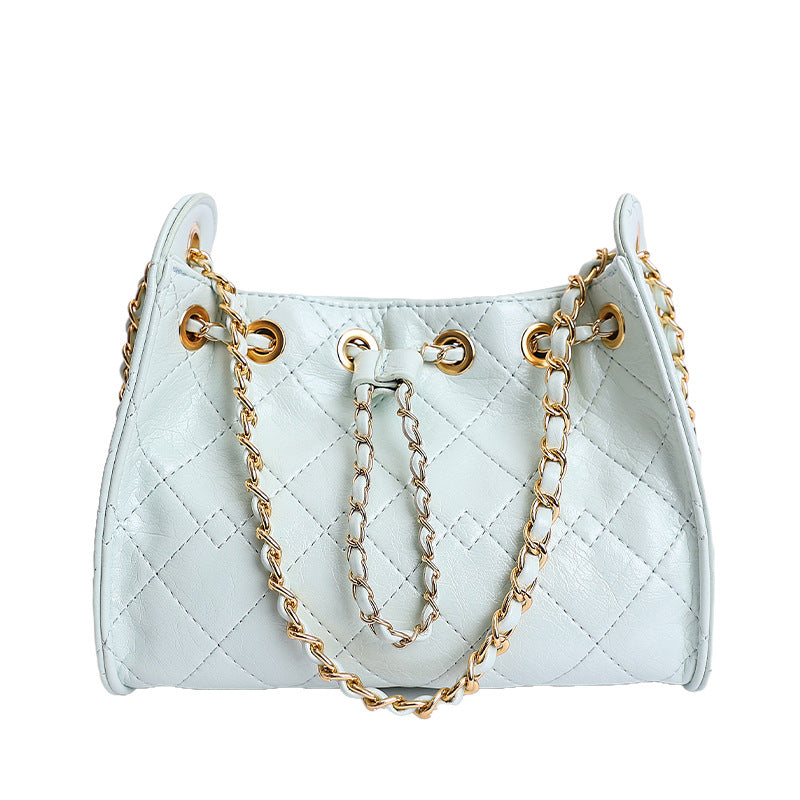 Women's Drawstring Underarm Light Luxury High Sense Women's Messenger Bag