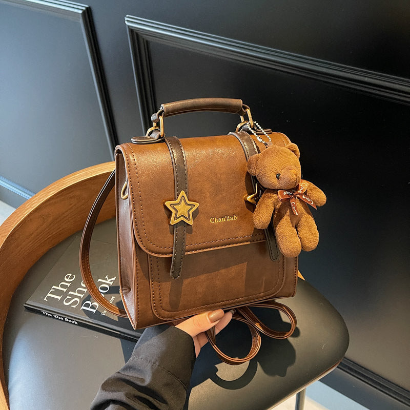Glamorous Women's Fashion Simple College Retro Women's Shoulder Bag