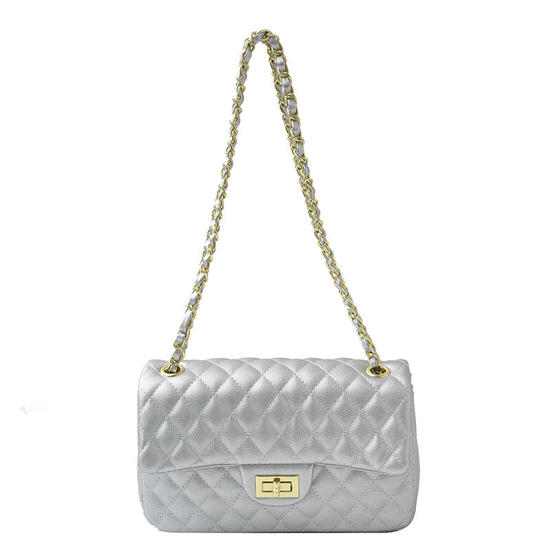 Women's Classic Style Diamond Pattern Chain Fashion Large Small Square Bags