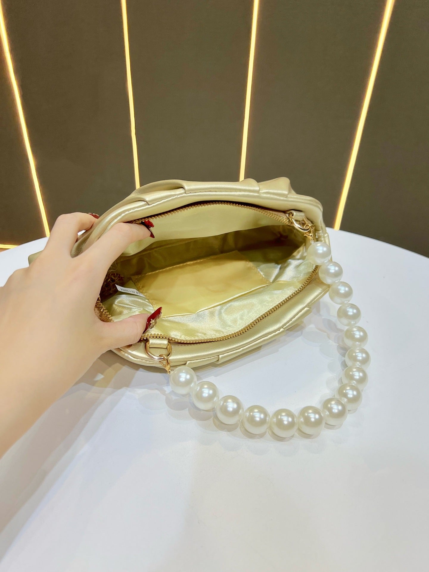 Women's High-grade Fashion Niche With Cheongsam Clutch Solid Handbags