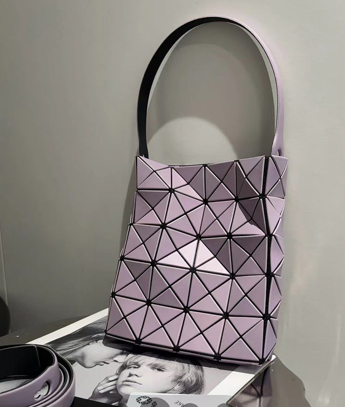 Light Luxury Minority Lattice Three Rhombus Small Square Bags