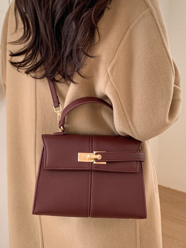Portable Classic Kelly Advanced Texture Minority Small Square Bag