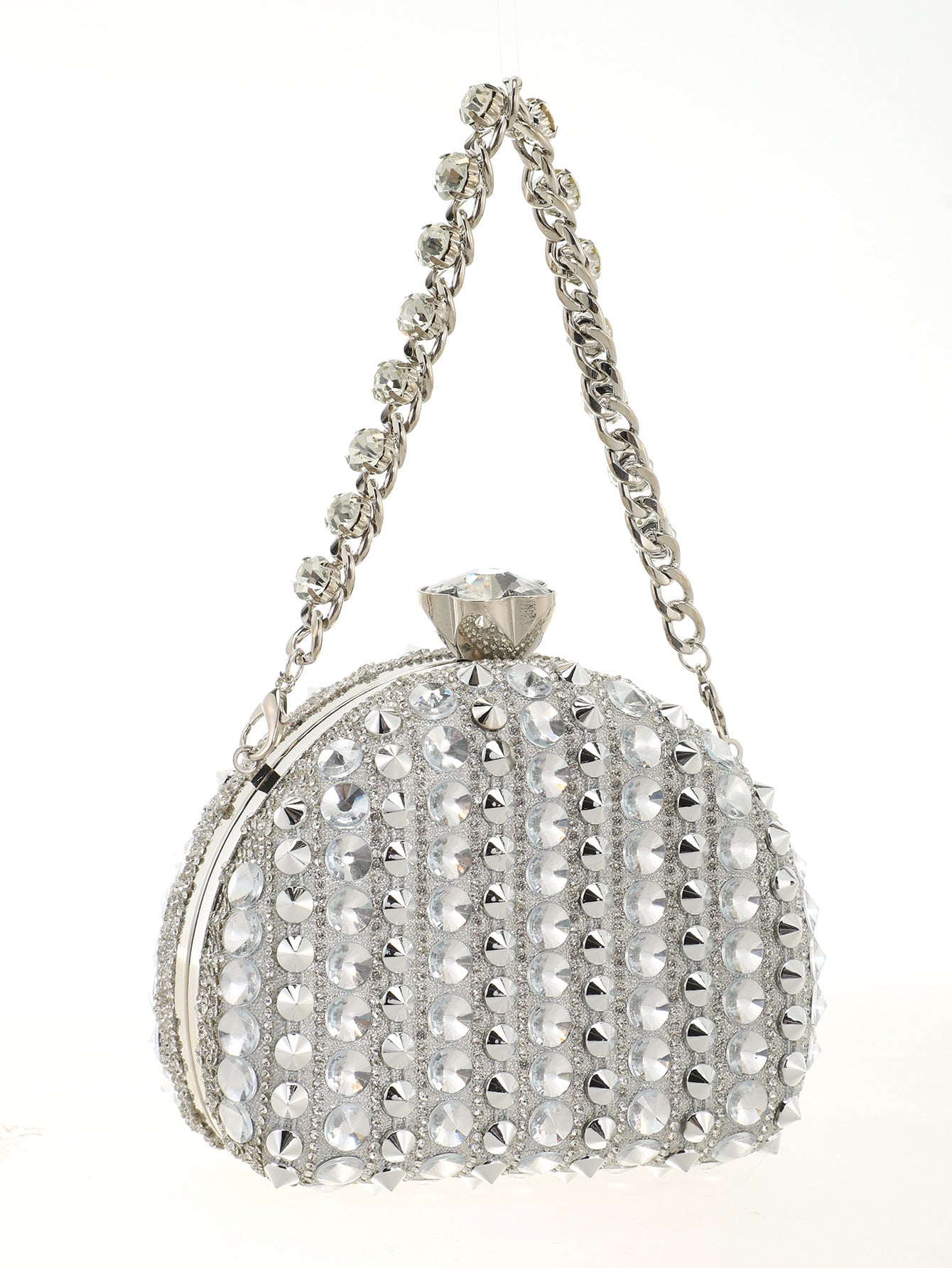 Women's Diamond Clutch Suitable For Party Wedding Dinner Bag