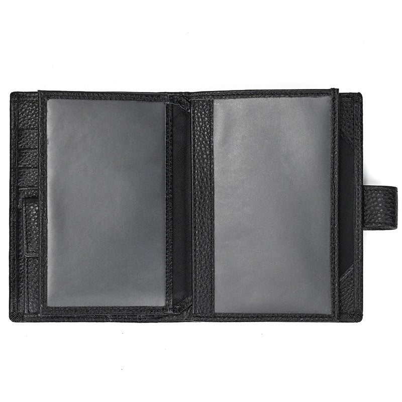 Women's & Men's With Pocket Oily Brown Multiple Slots Men's Wallet