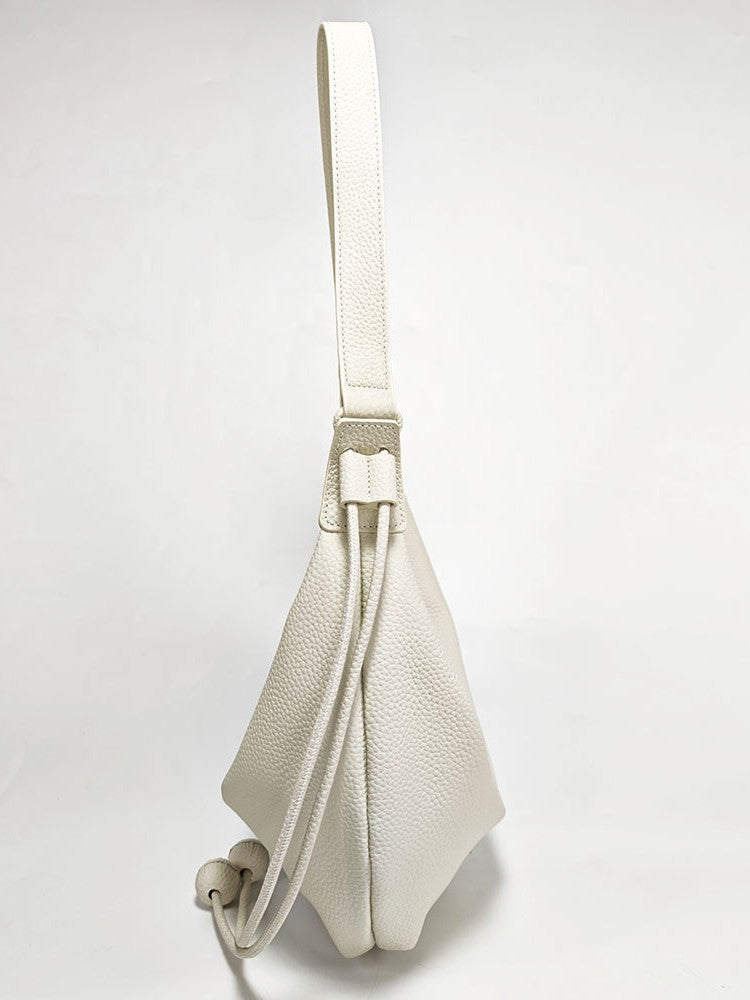 Women's Cowhide Niche Large Capacity Crescent Dumpling Bags
