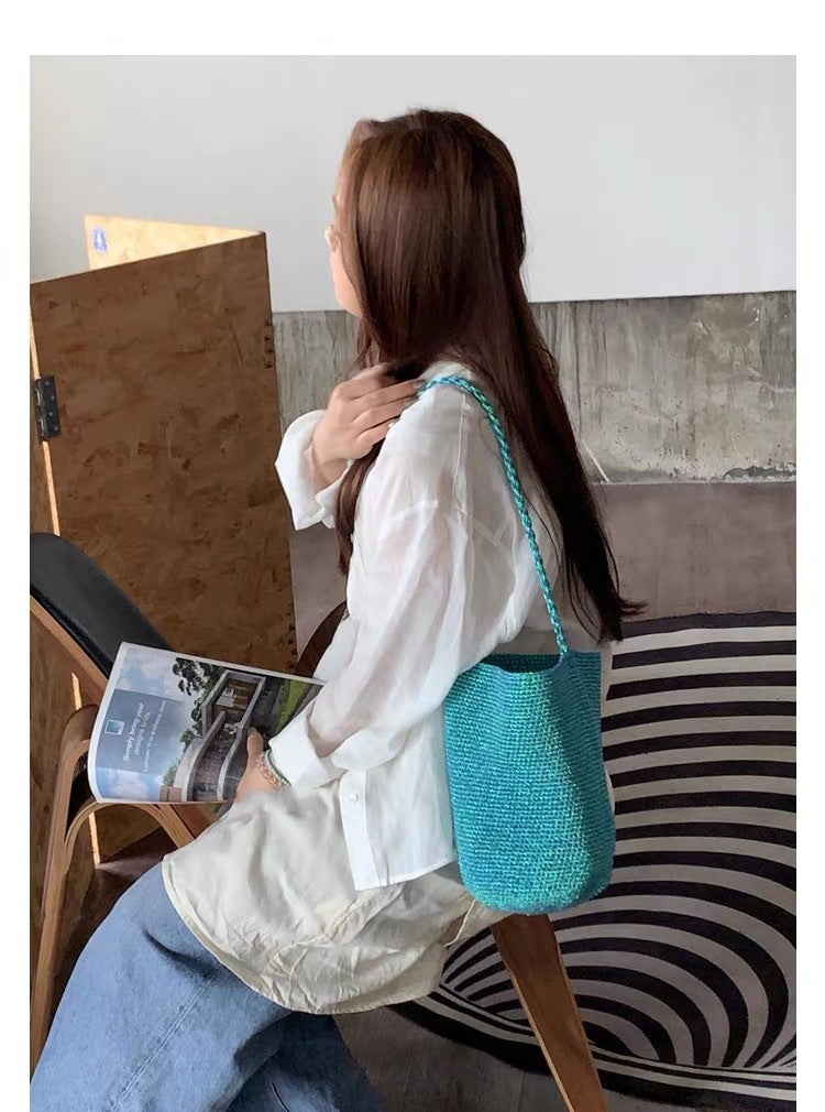 Comfortable Design Versatile Hand-woven Commuter Underarm Women's Shoulder Bag