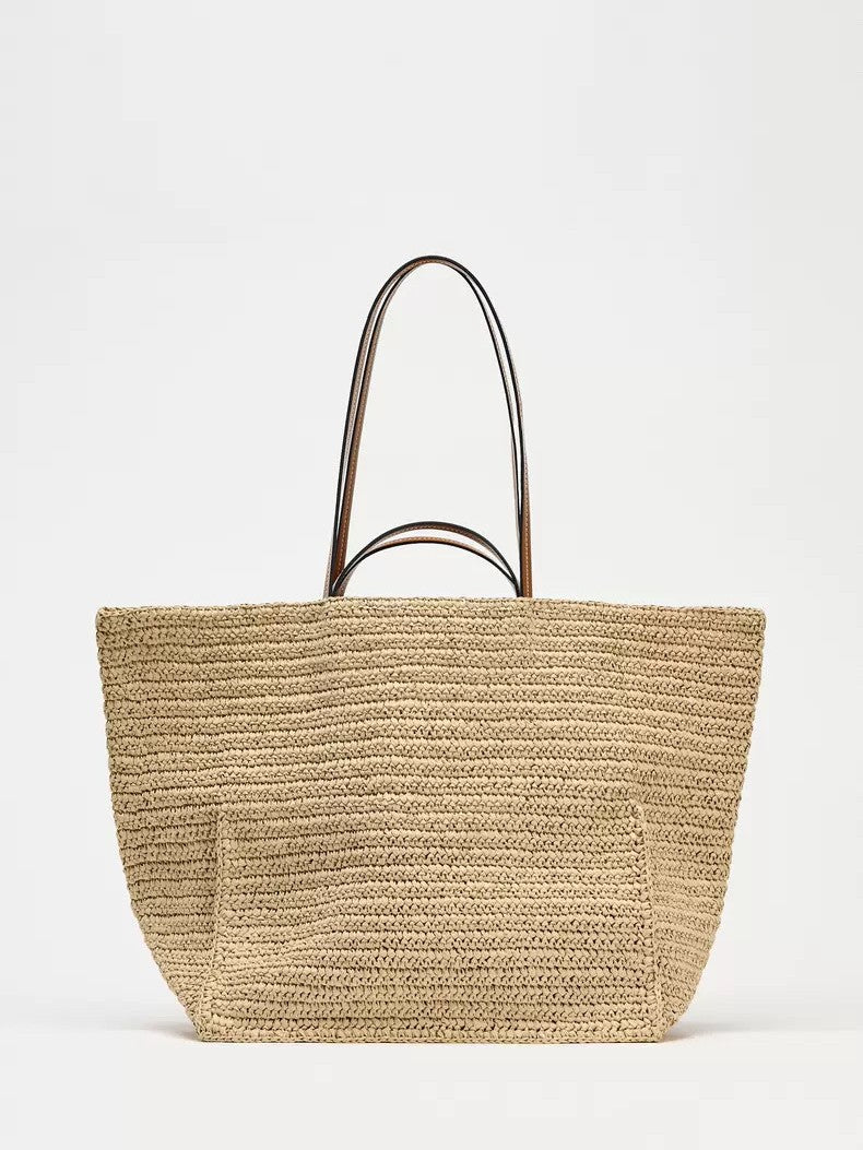 Women's Large Capacity Woven Summer Seaside Leisure Women's Shoulder Bag