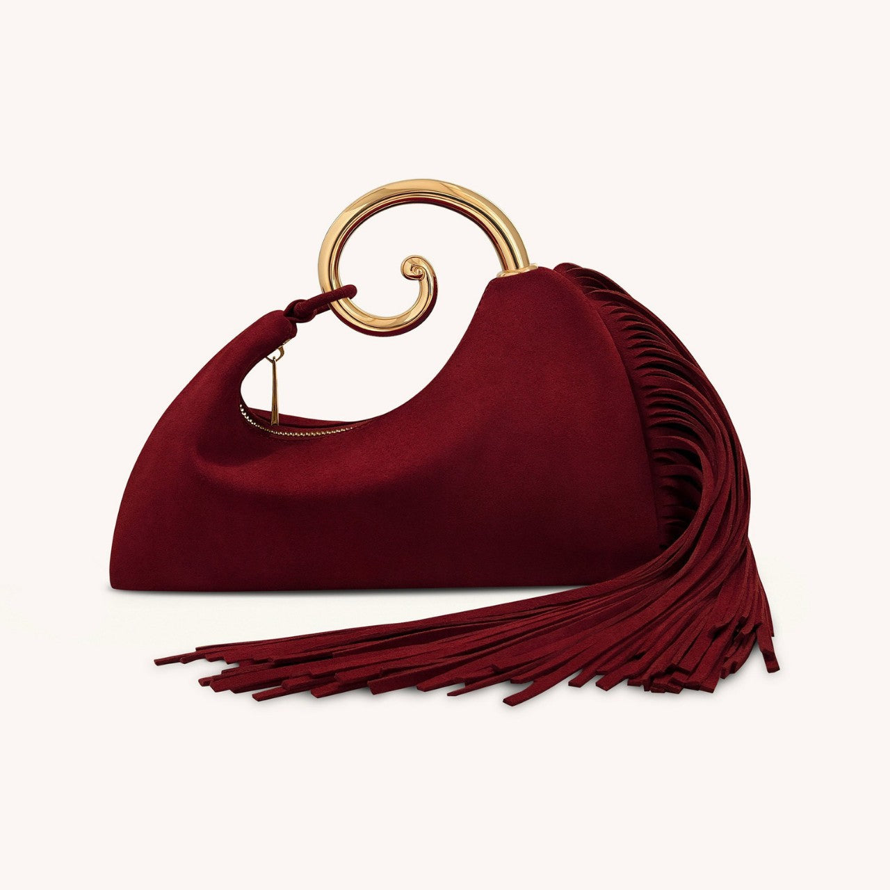 French Elegant Metal Cloud Dinner Early Women's Handbag