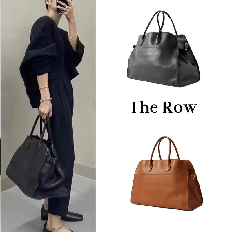 Portable Commuter Leather Large Capacity Computer Tote Bags