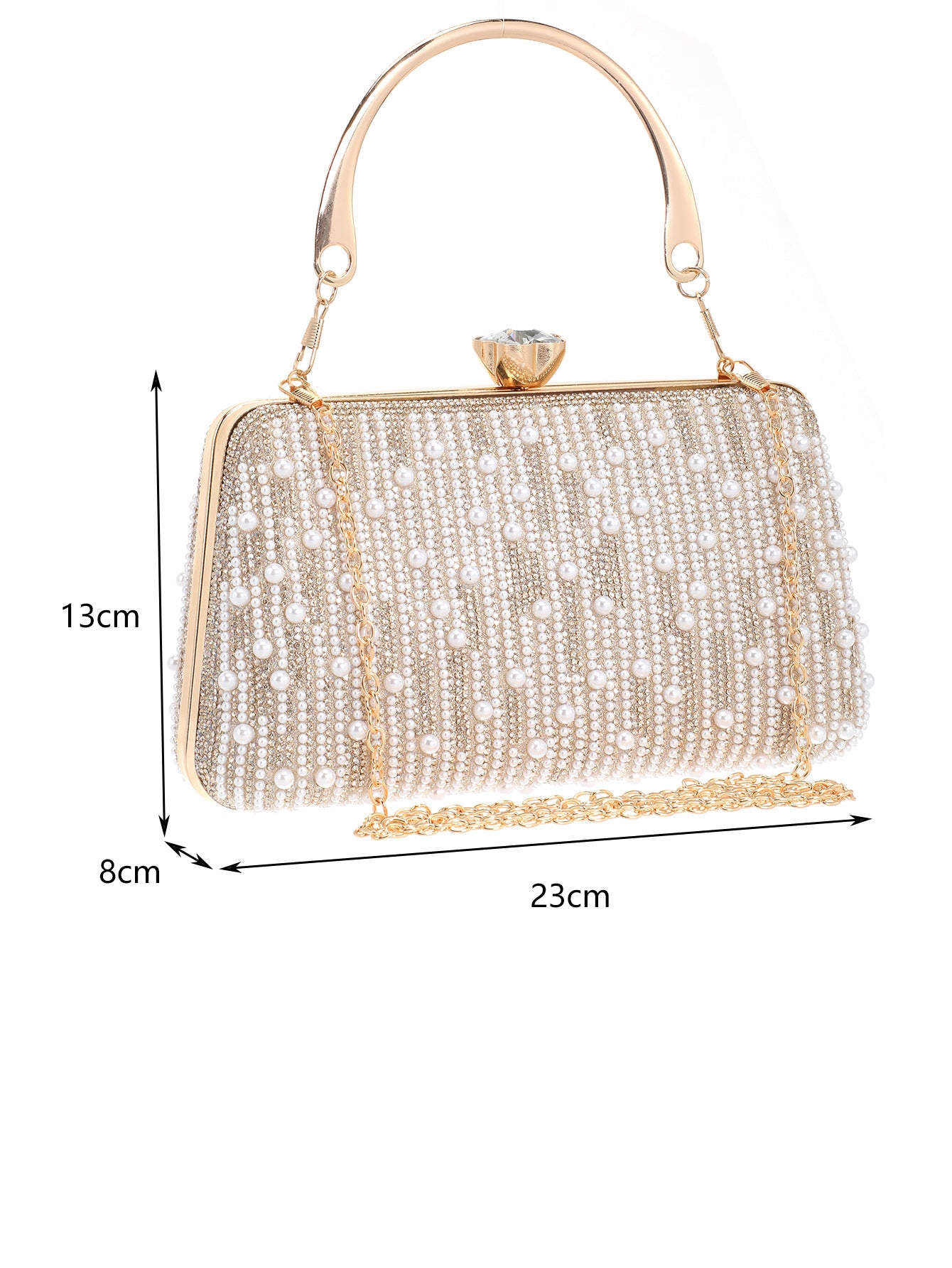 Lady Temperament Dress Beaded Banquet Clutch Shoulder Bags
