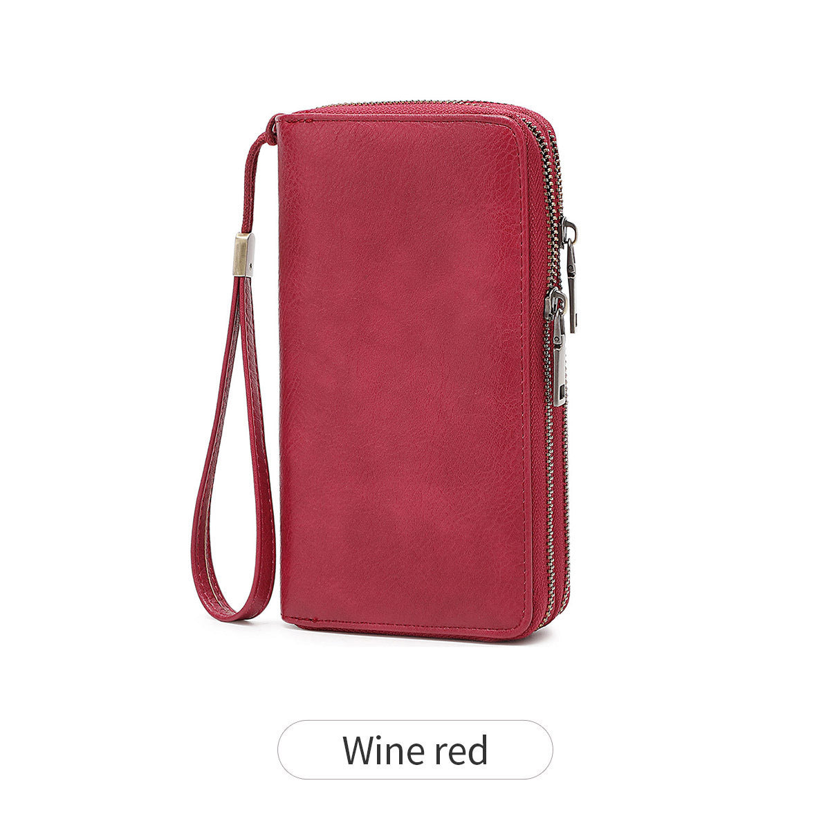Women's & Men's Fashion Double Zipper Long Retro Large Men's Wallet